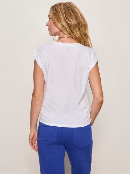 Knotted Muscle Tee White - Sanctuary Clothing