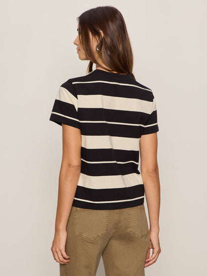 Timeless Tee Vanilla Creme/Black Stripe - Sanctuary Clothing