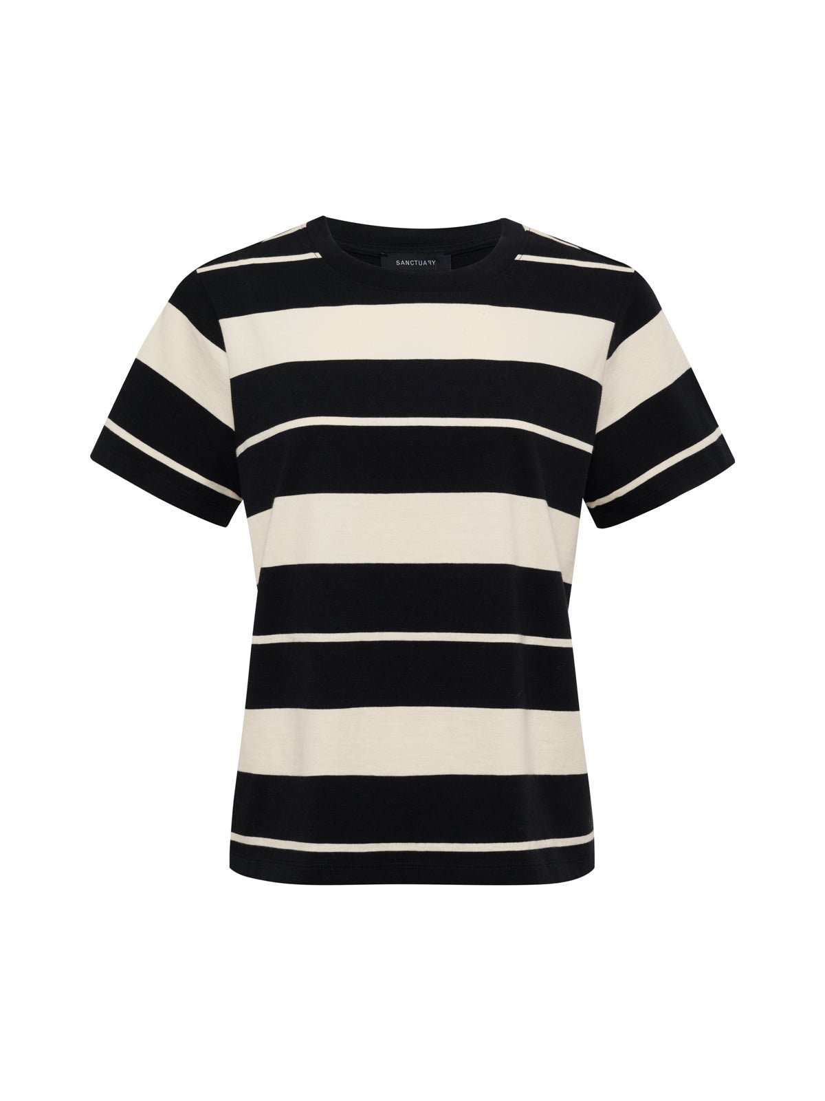 Timeless Tee Vanilla Creme/Black Stripe - Sanctuary Clothing