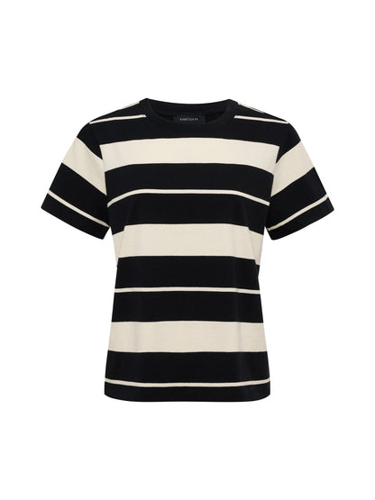 Timeless Tee Vanilla Creme/Black Stripe - Sanctuary Clothing
