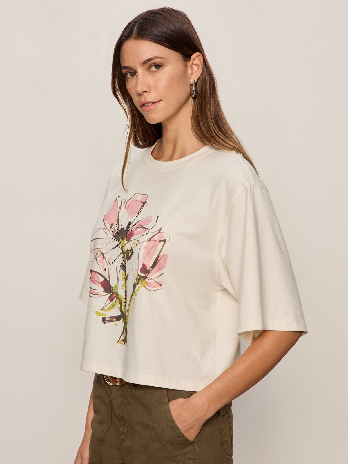 BELLE ARTIST TEE FLEUR - Sanctuary Clothing