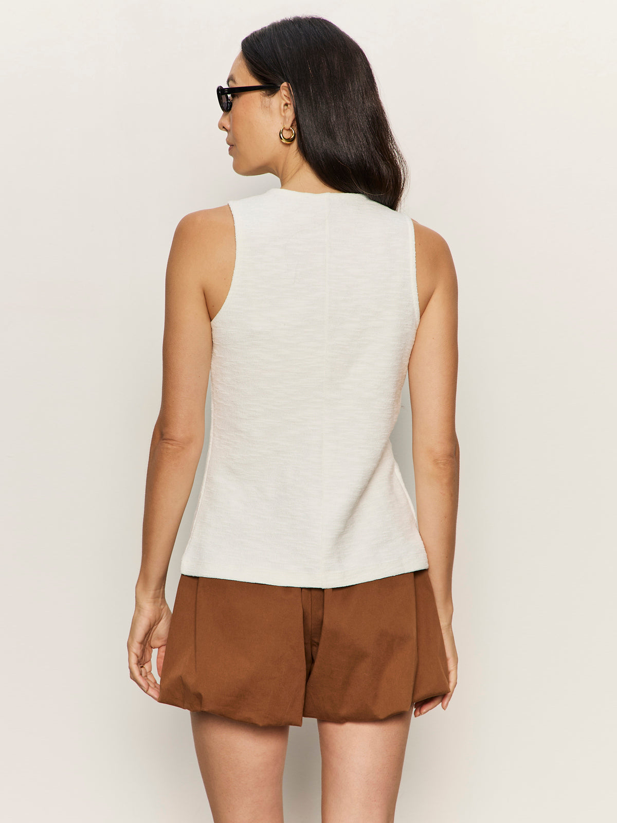 NOTHING EXTRA KNIT VEST CHALK - Sanctuary Clothing