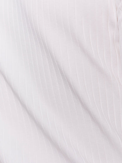BOATNECK RIBBED TOP WHITE - Sanctuary Clothing