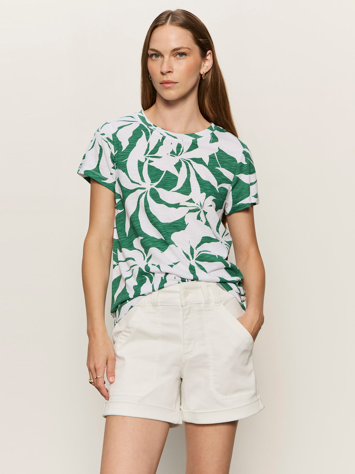 THE PERFECT TEE GREEN INKED IMPRESSIONS - Sanctuary Clothing