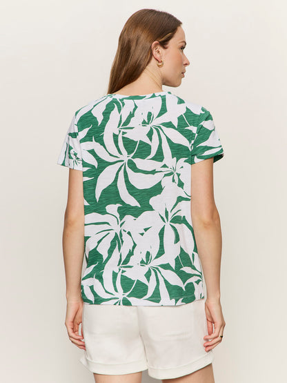 THE PERFECT TEE GREEN INKED IMPRESSIONS - Sanctuary Clothing