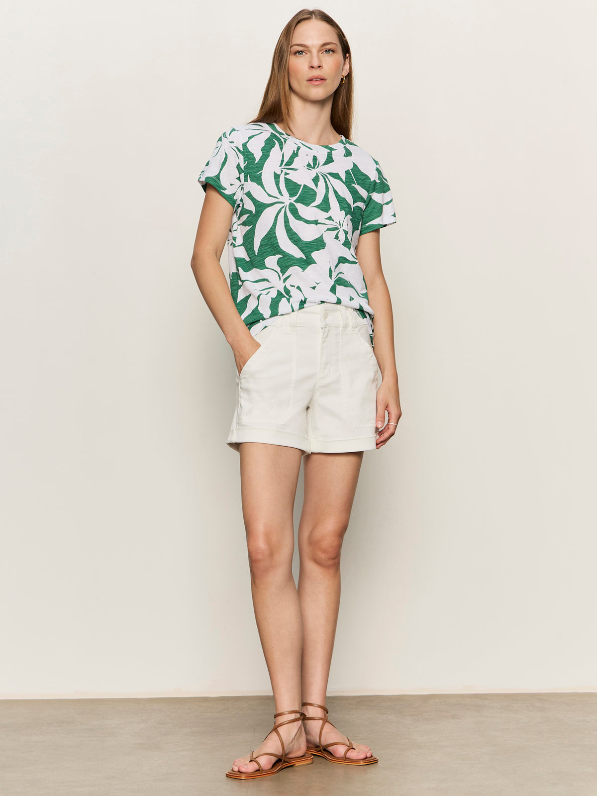 THE PERFECT TEE GREEN INKED IMPRESSIONS - Sanctuary Clothing