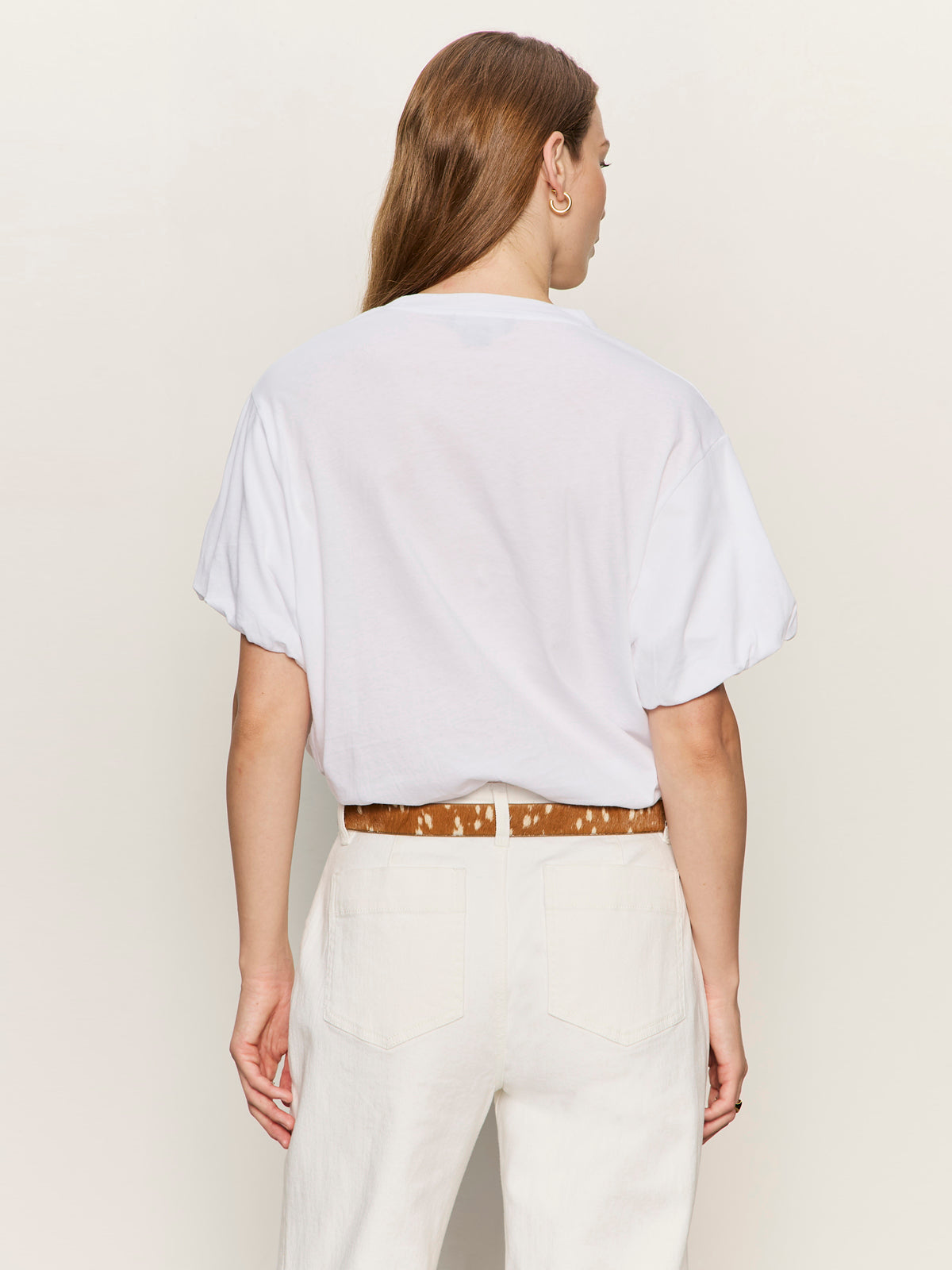 PLEAT BUBBLE TEE WHITE - Sanctuary Clothing