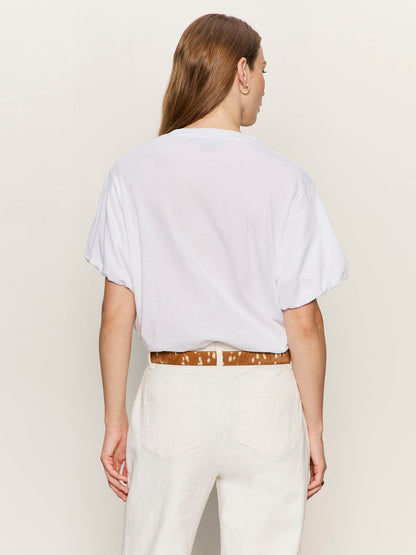 PLEAT BUBBLE TEE WHITE - Sanctuary Clothing
