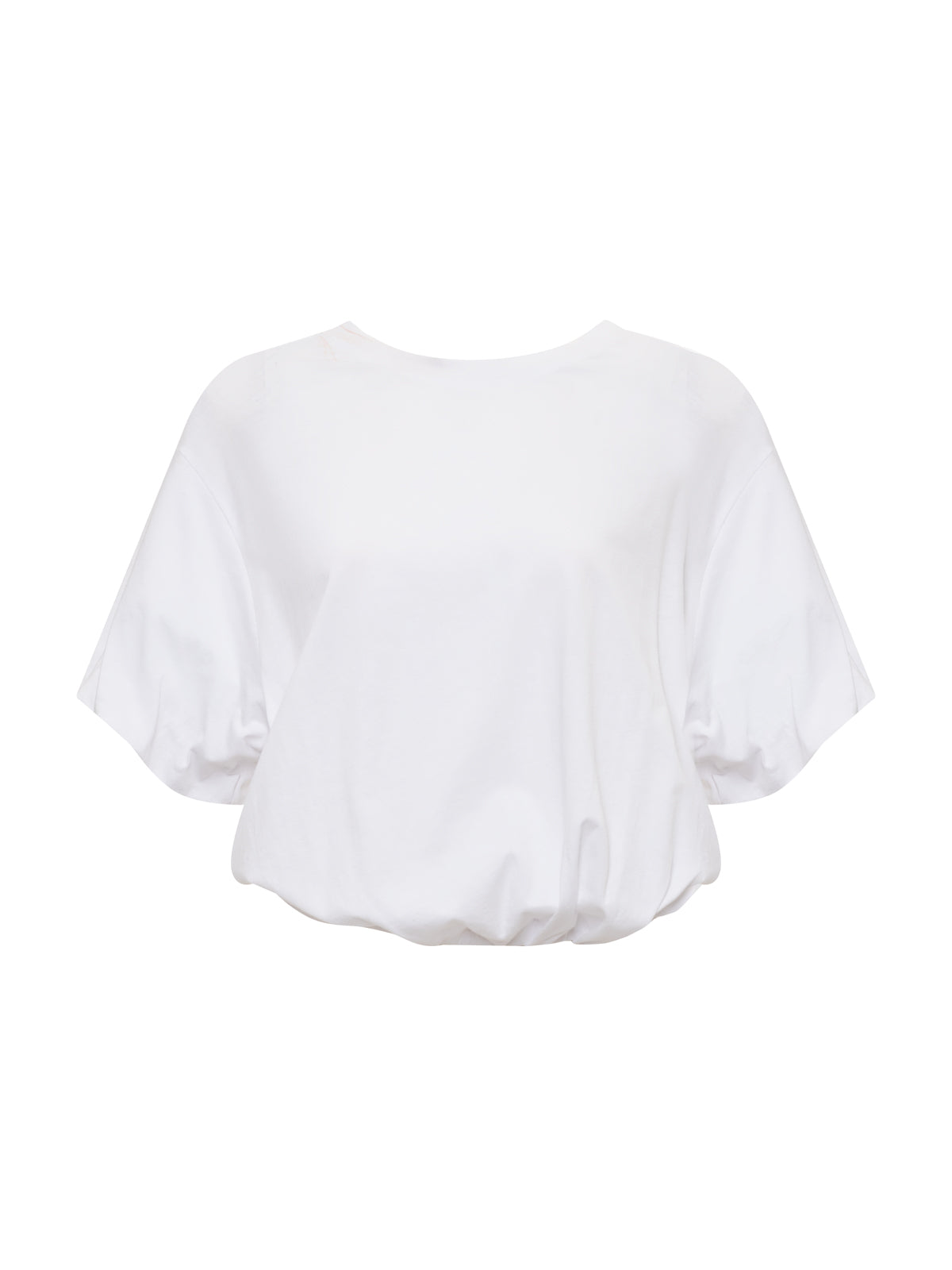 PLEAT BUBBLE TEE WHITE - Sanctuary Clothing