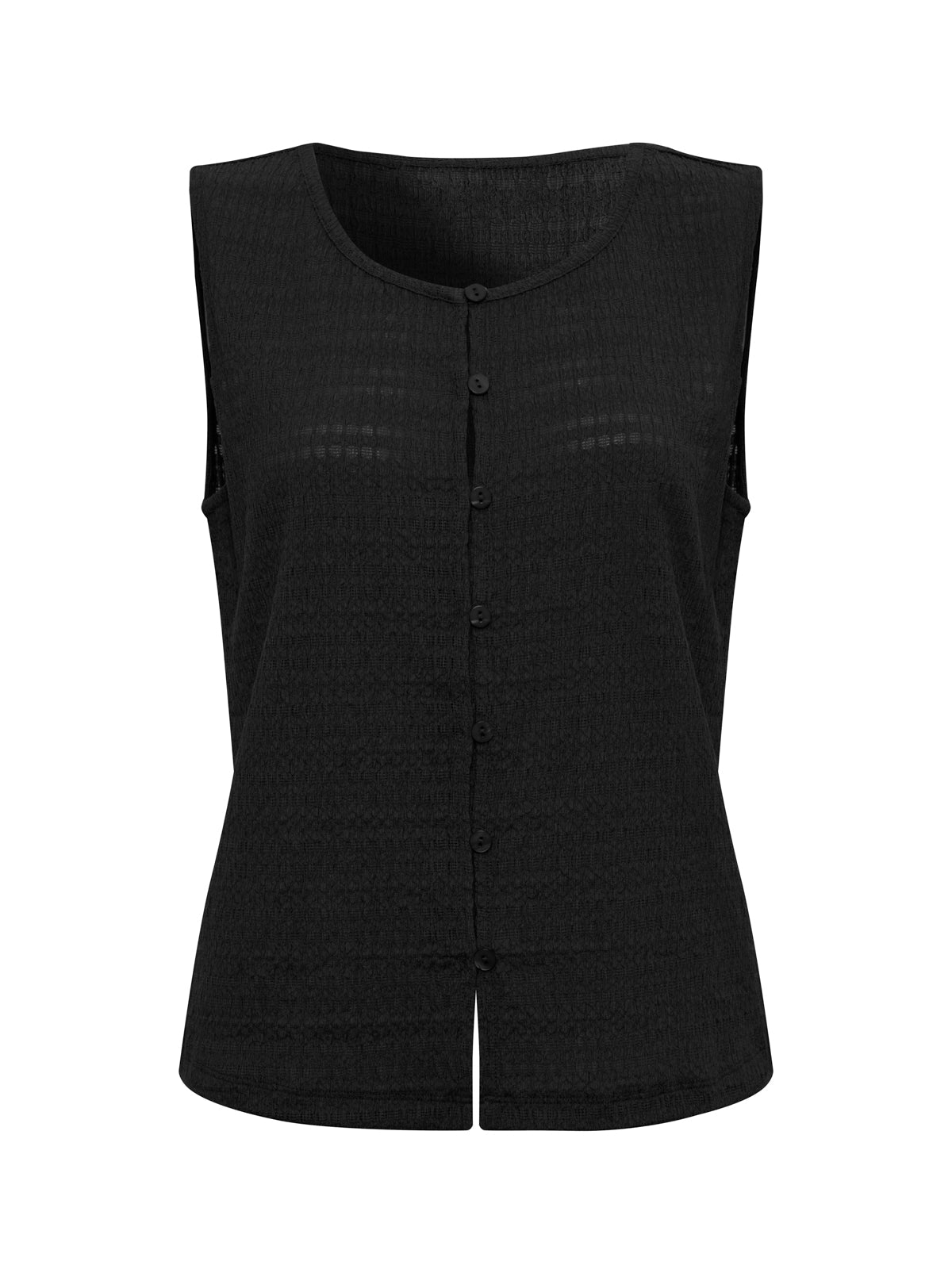 TEXTURED VACATION SHELL BLACK - Sanctuary Clothing