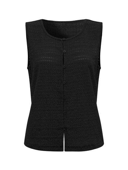 TEXTURED VACATION SHELL BLACK - Sanctuary Clothing