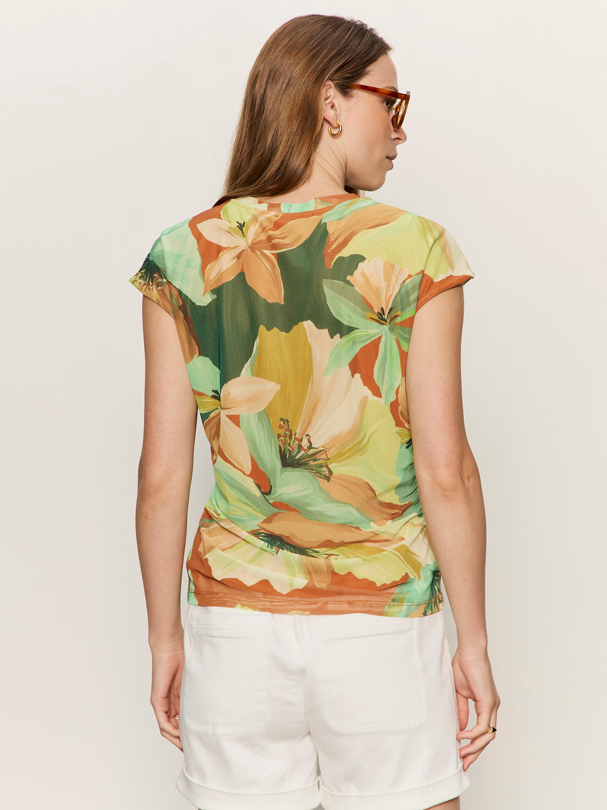RUCHED MUSCLE TANK GREEN HOUSE - Sanctuary Clothing