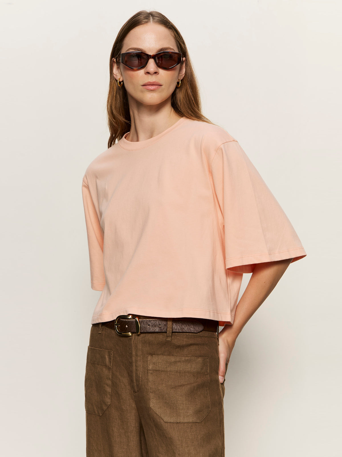 BELLE TEE WASHED SALMON - Sanctuary Clothing