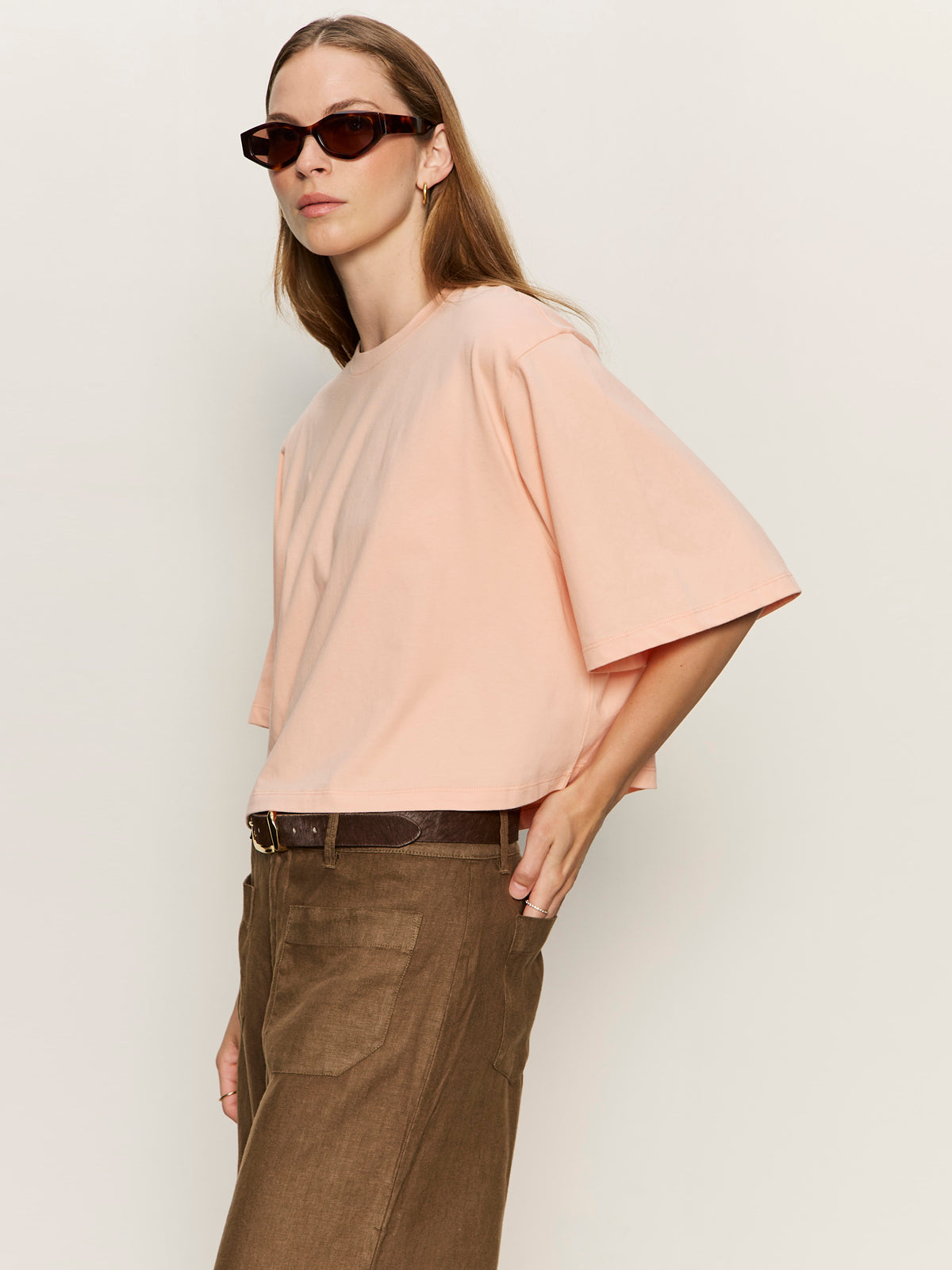 BELLE TEE WASHED SALMON - Sanctuary Clothing