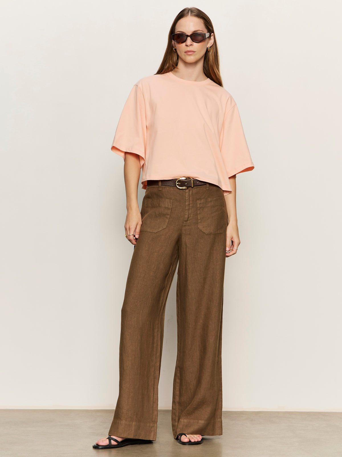 BELLE TEE WASHED SALMON - Sanctuary Clothing