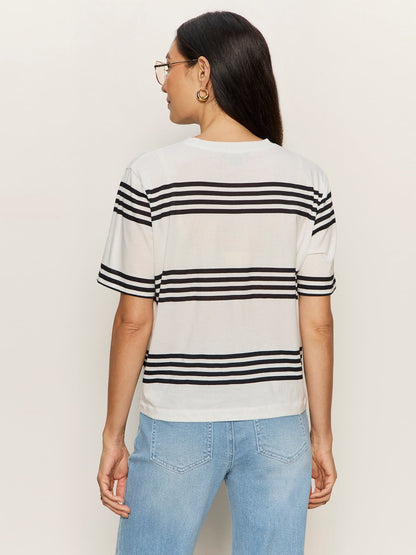 TUCK IT UNDER TEE CHALK / BLACK STRIPE - Sanctuary Clothing