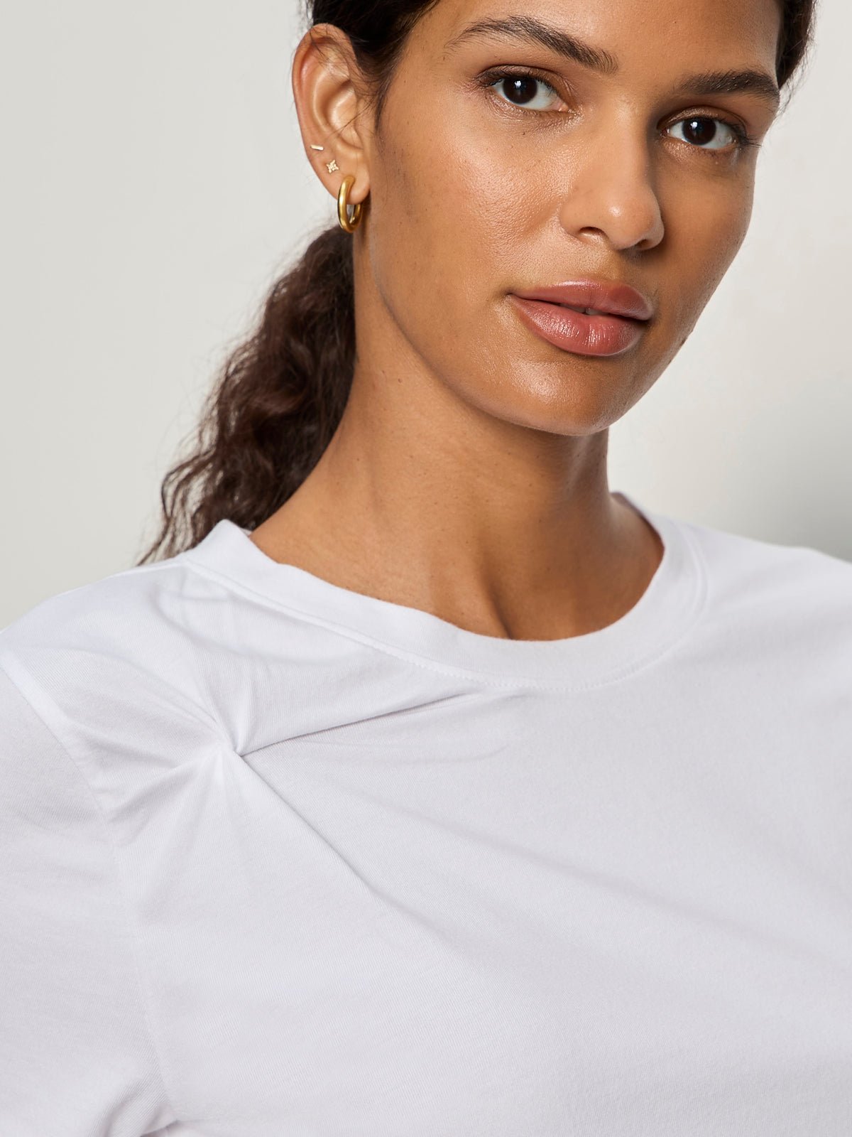 SOFT TWIST TEE WHITE - Sanctuary Clothing