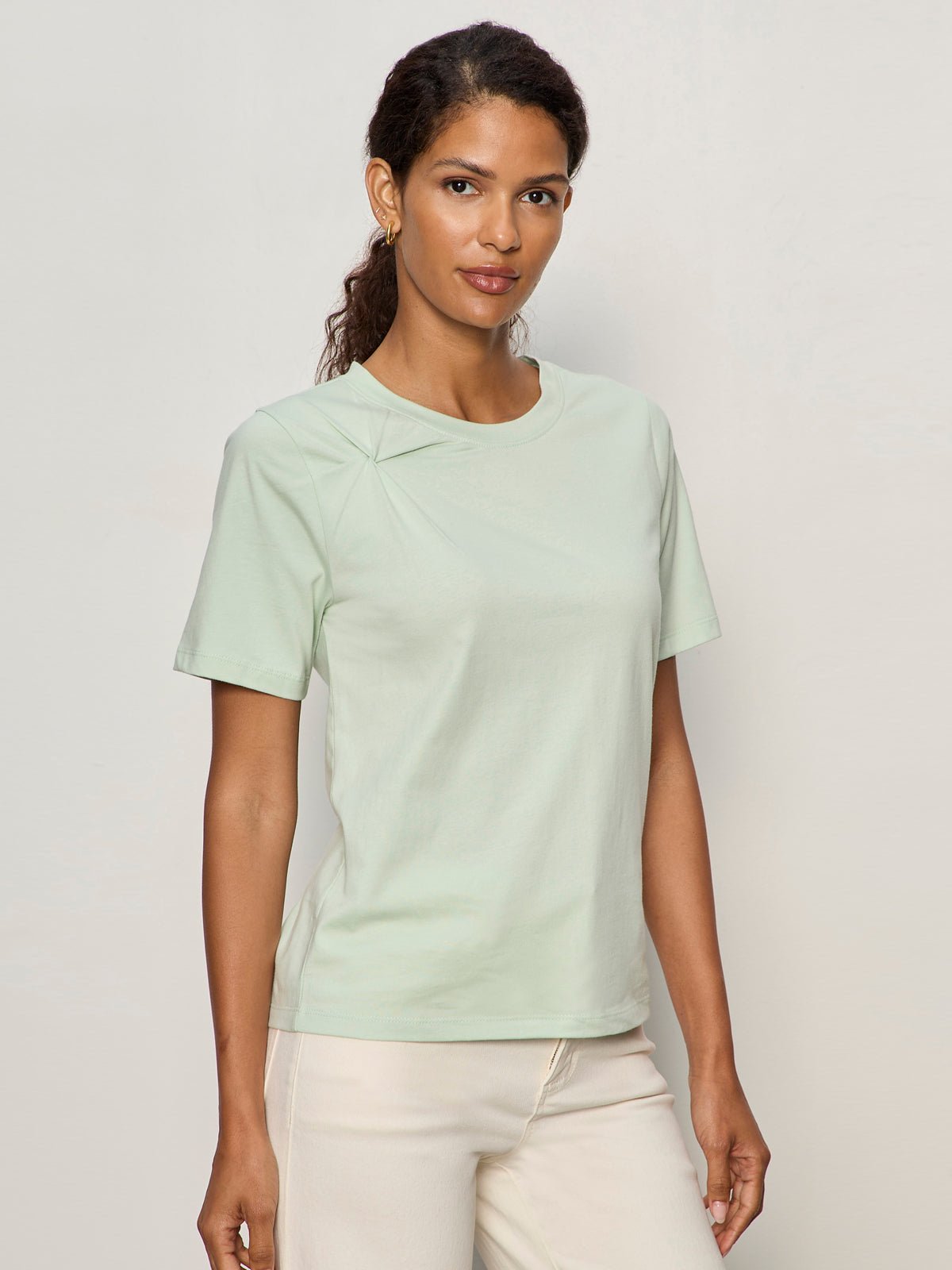 SOFT TWIST TEE DETOX GREEN - Sanctuary Clothing