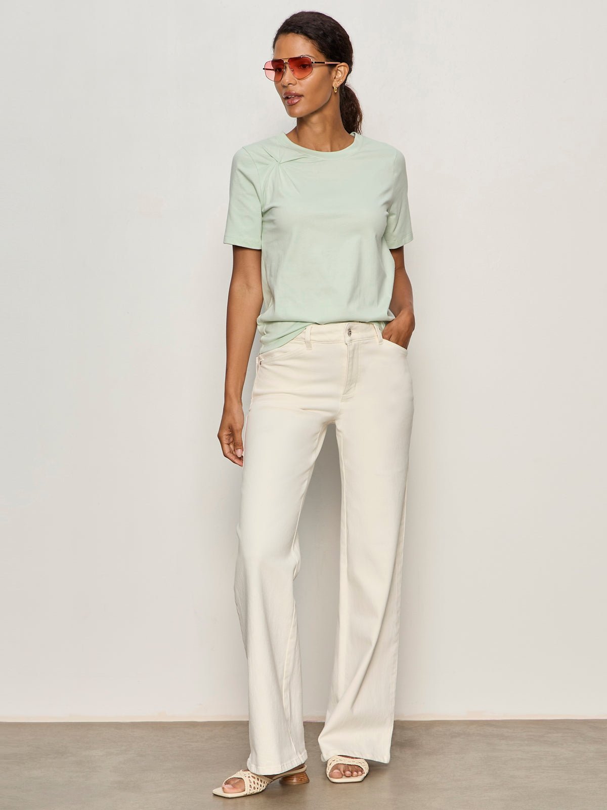 SOFT TWIST TEE DETOX GREEN - Sanctuary Clothing
