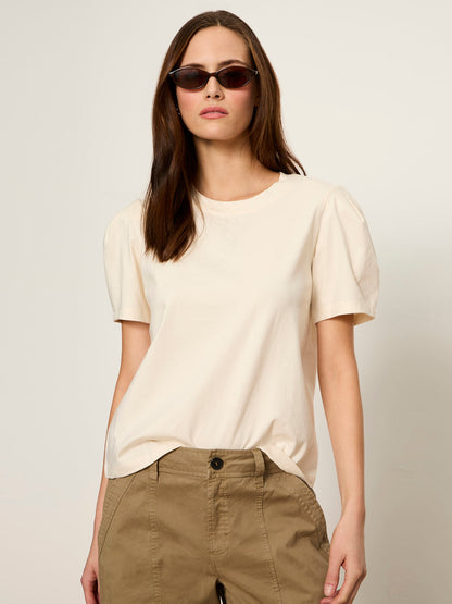 PLEATED TEE COLLAGEN - Sanctuary Clothing