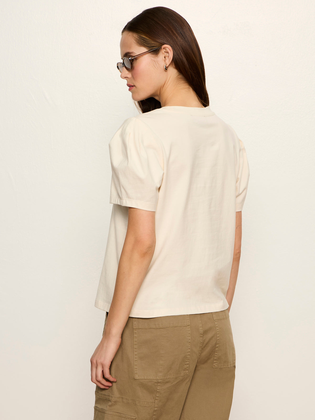 PLEATED TEE COLLAGEN - Sanctuary Clothing