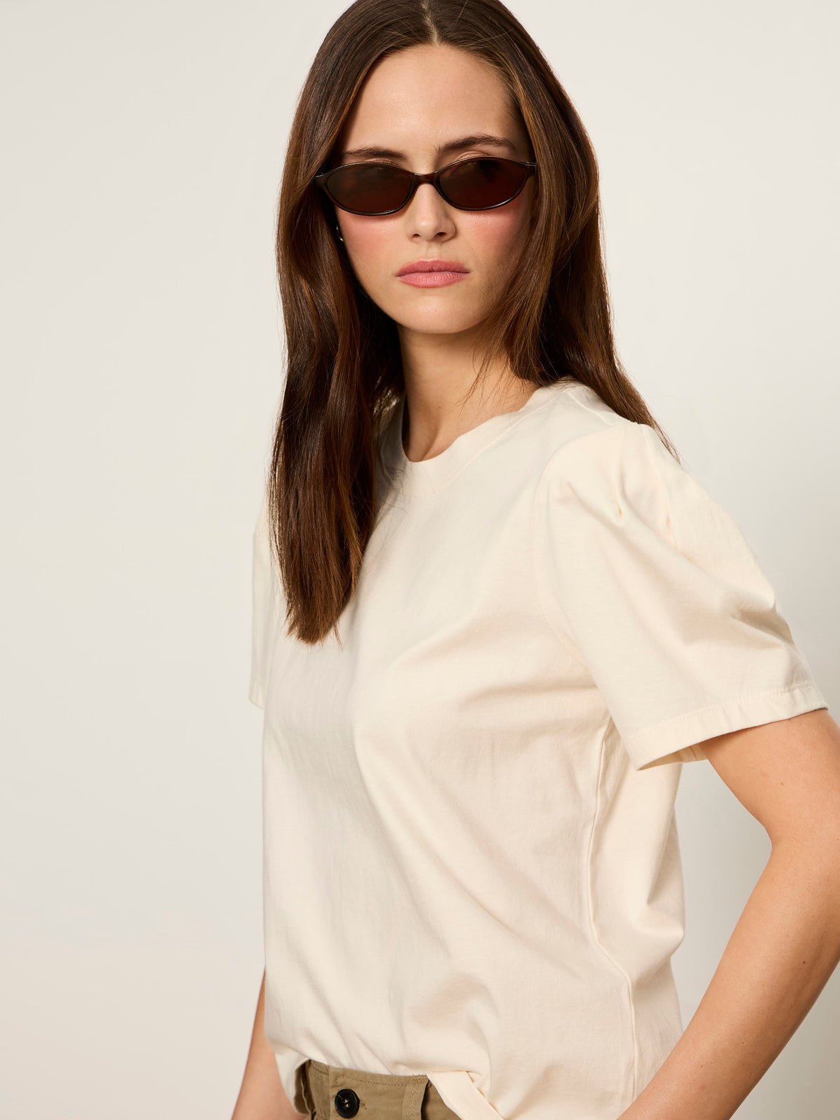 PLEATED TEE COLLAGEN - Sanctuary Clothing