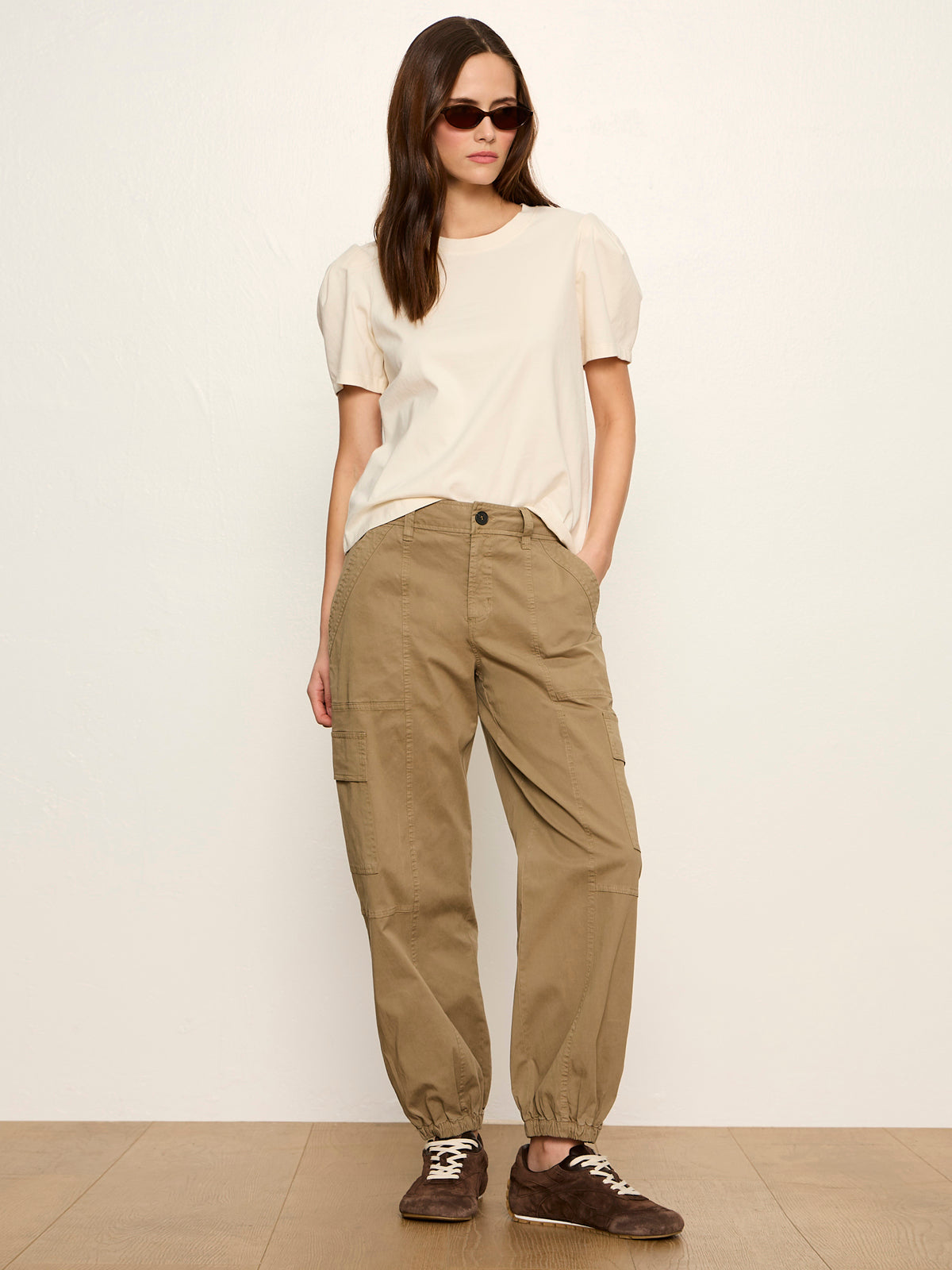 PLEATED TEE COLLAGEN - Sanctuary Clothing