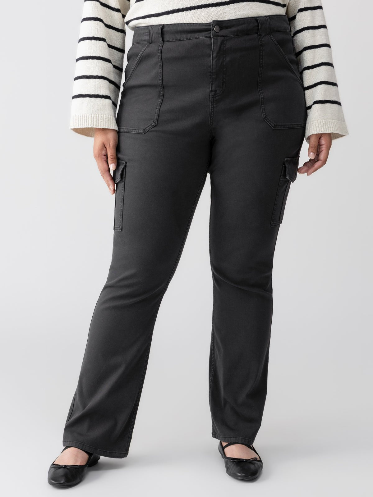 Sculpted Hayden Bootcut Standard Rise Pant Black Extended Sizing - Sanctuary Clothing