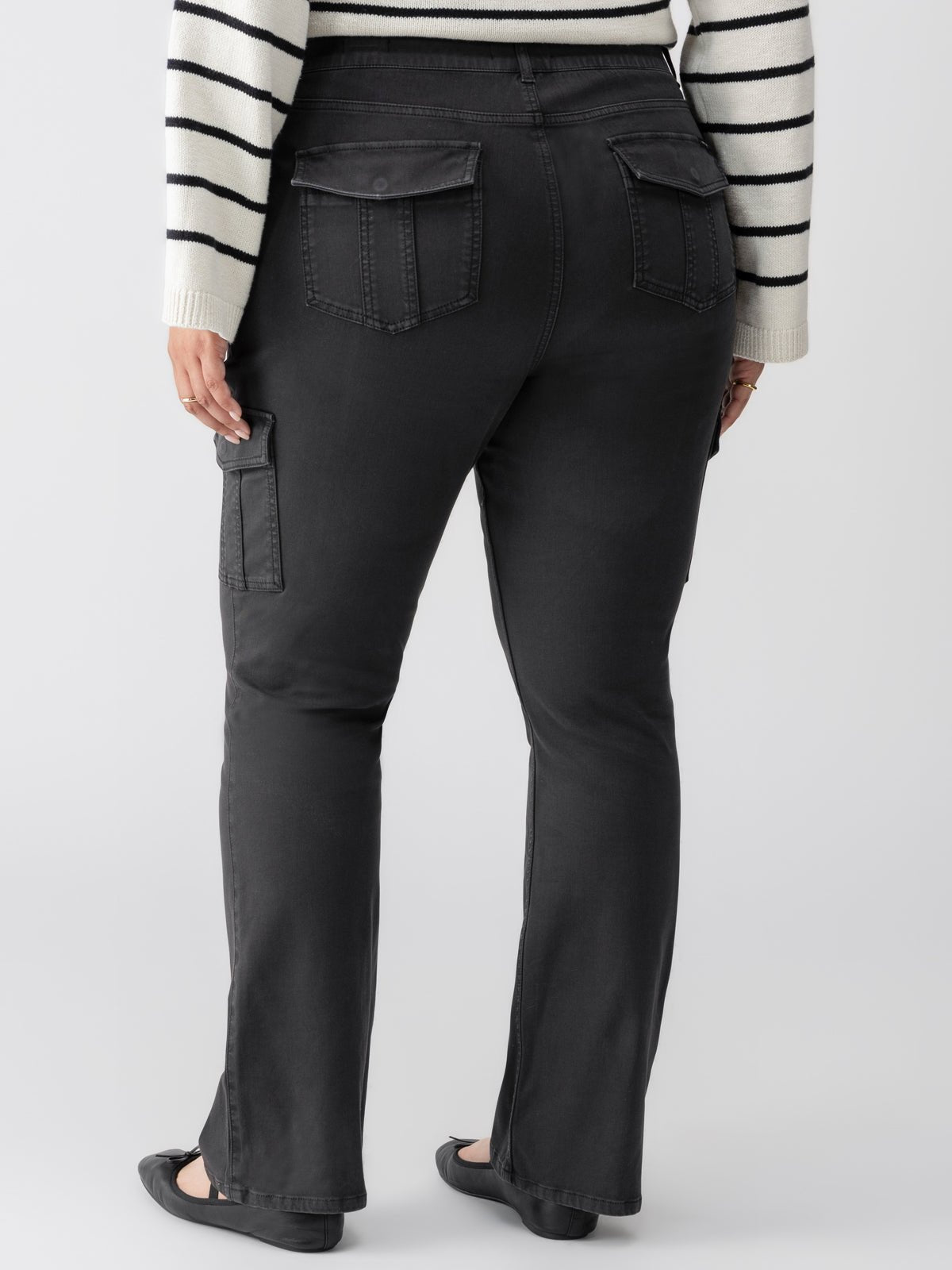 Sculpted Hayden Bootcut Standard Rise Pant Black Extended Sizing - Sanctuary Clothing