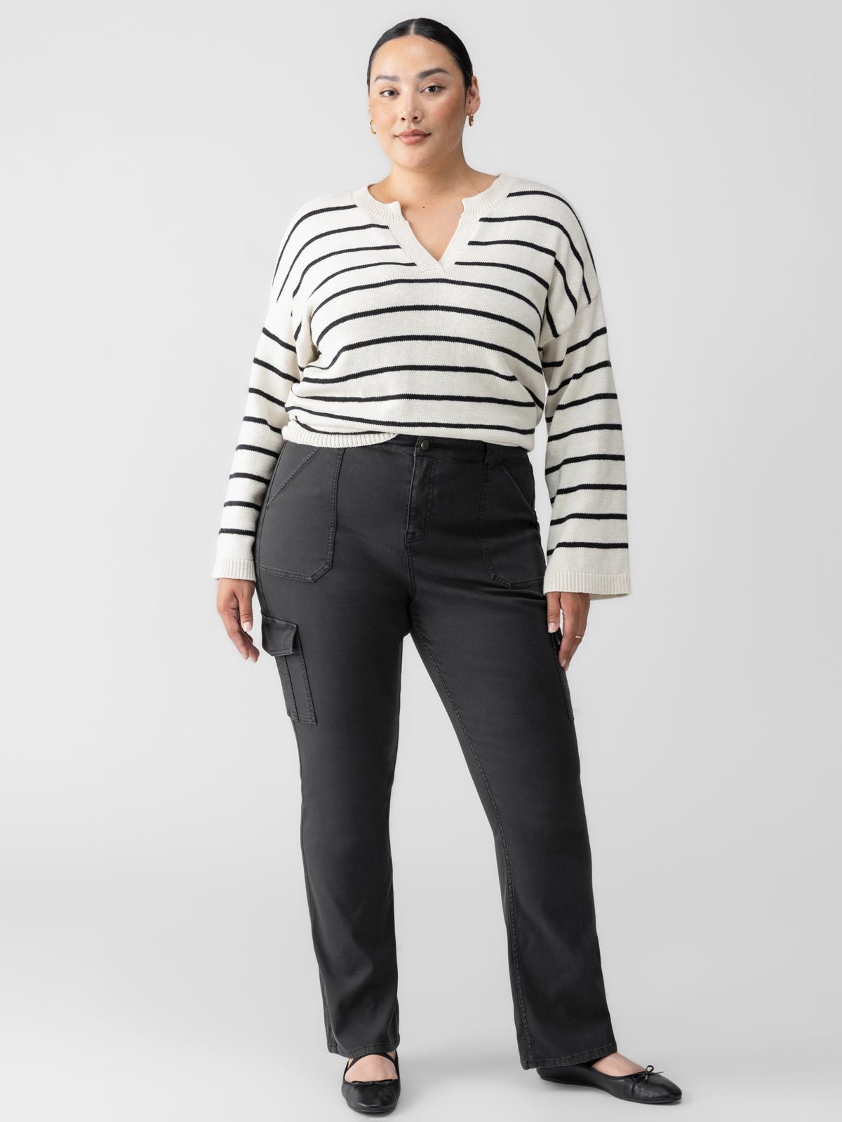 Sculpted Hayden Bootcut Standard Rise Pant Black Extended Sizing - Sanctuary Clothing