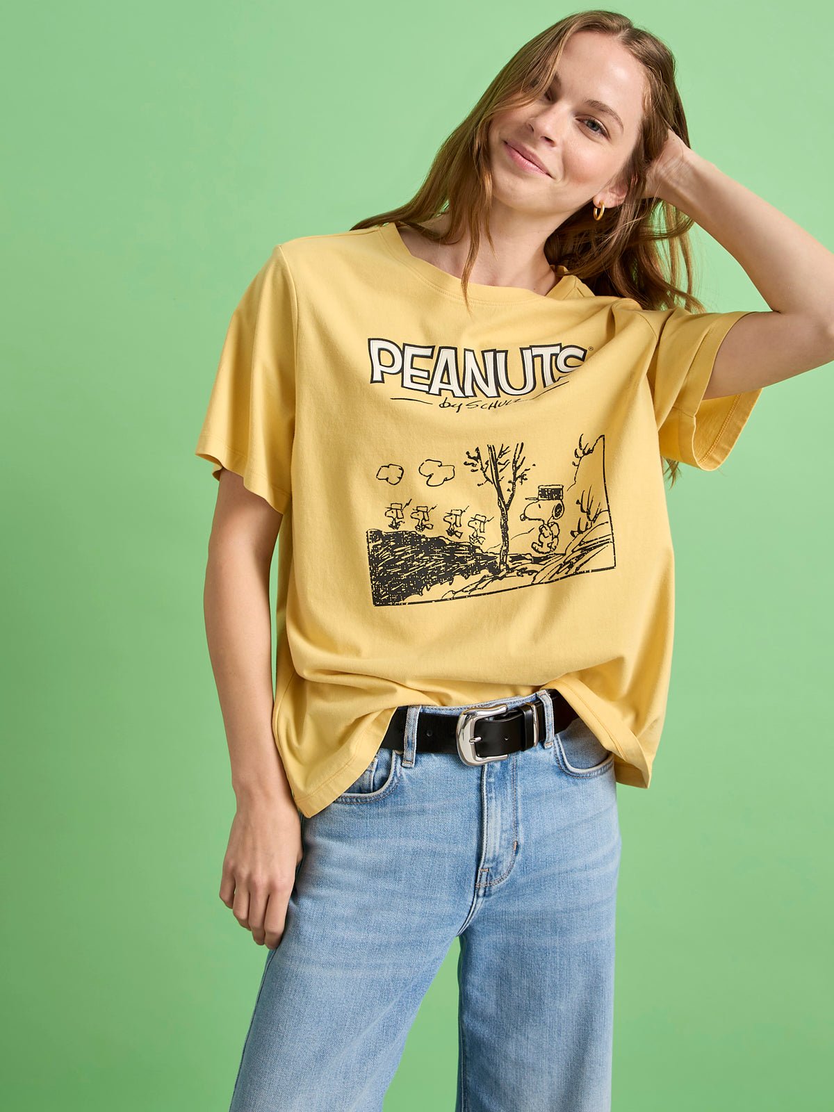 MARCHING TEE WASHED GOLD - Sanctuary Clothing
