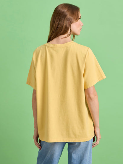 MARCHING TEE WASHED GOLD - Sanctuary Clothing