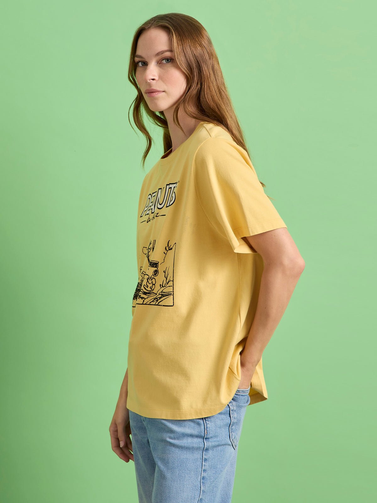 MARCHING TEE WASHED GOLD - Sanctuary Clothing