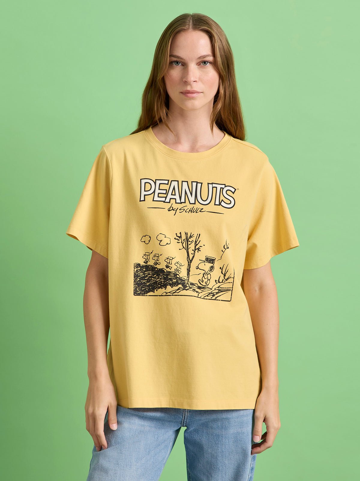 MARCHING TEE WASHED GOLD - Sanctuary Clothing