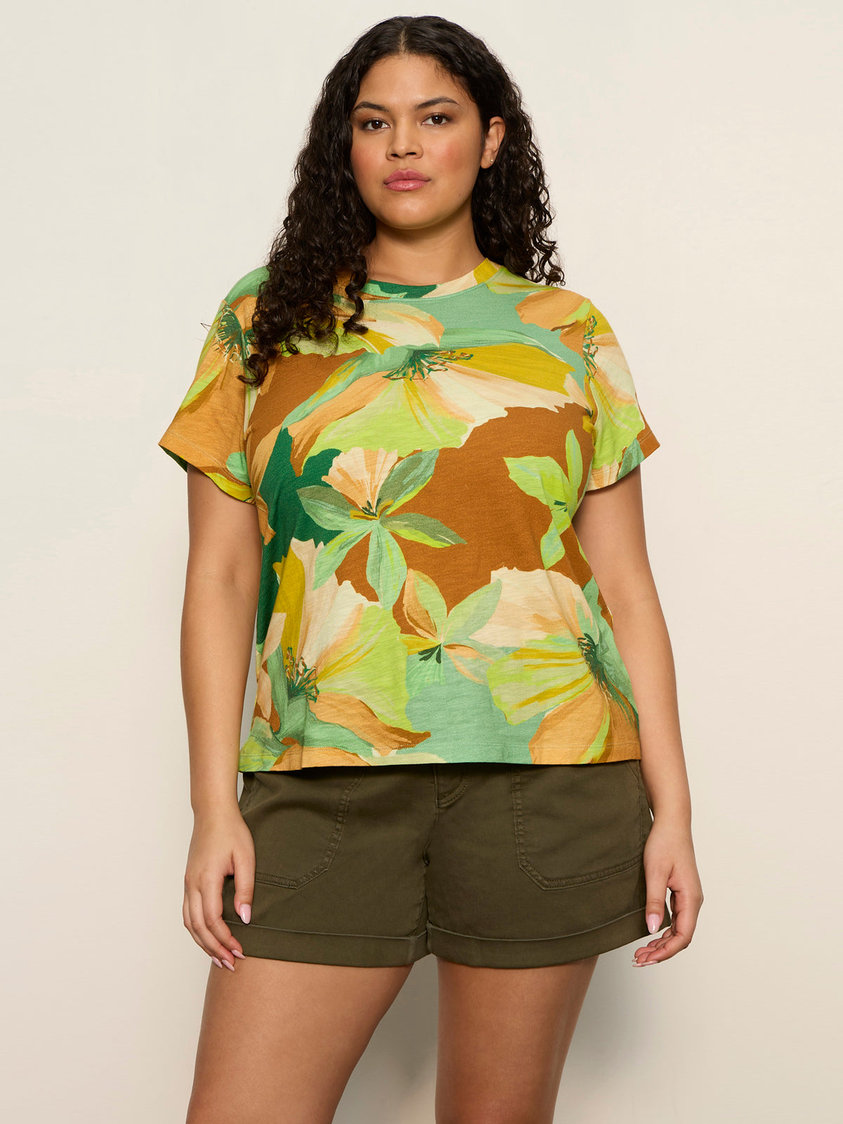 The Perfect Tee Green House Extended Sizing - Sanctuary Clothing