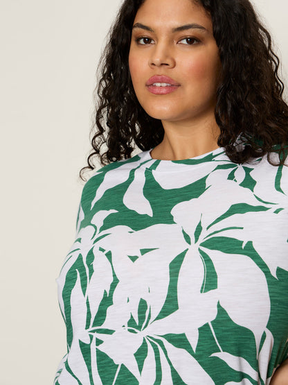 The Perfect Tee Green Inked Impressions Extended Sizing - Sanctuary Clothing