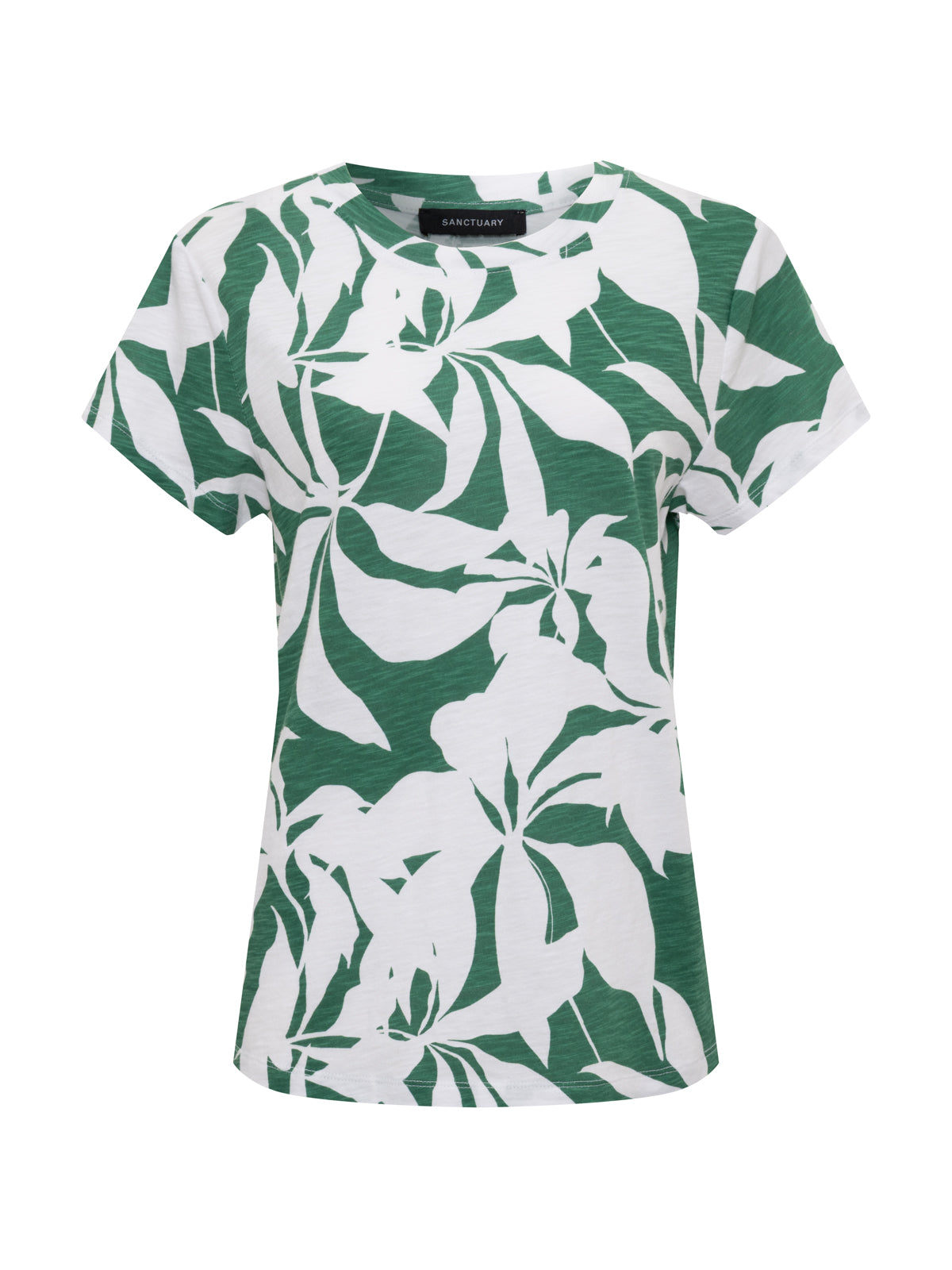 The Perfect Tee Green Inked Impressions Extended Sizing - Sanctuary Clothing