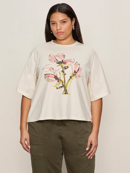 Belle Artist Tee Fleur Extended Sizing - Sanctuary Clothing