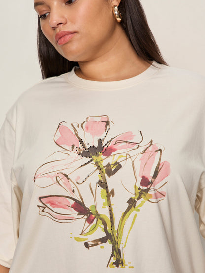 Belle Artist Tee Fleur Extended Sizing - Sanctuary Clothing