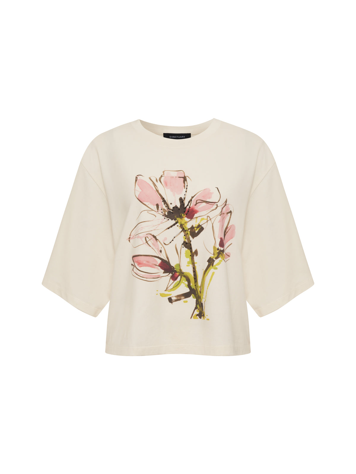 Belle Artist Tee Fleur Extended Sizing - Sanctuary Clothing