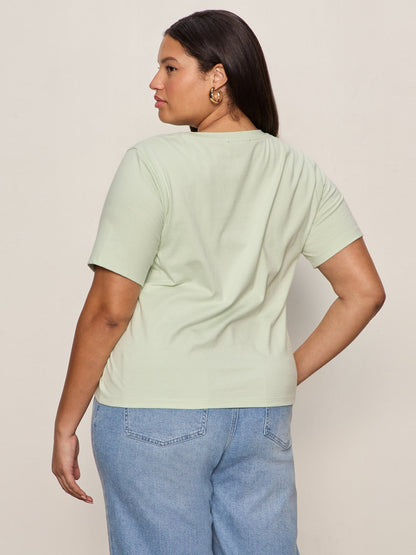 Soft Twist Tee Detox Green Extended Sizing - Sanctuary Clothing