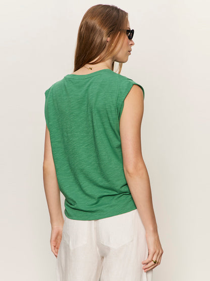 KNOTTED MUSCLE TEE GREEN JUICE - Sanctuary Clothing