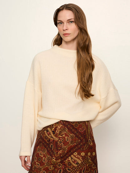 Ribbed Dolman Sweatshirt Bone - Sanctuary Clothing
