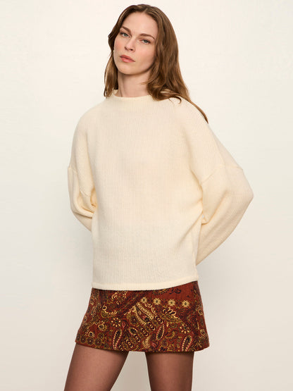 Ribbed Dolman Sweatshirt Bone - Sanctuary Clothing