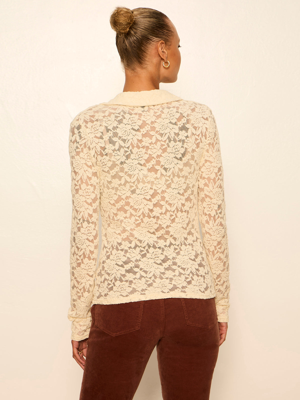 Dreamer Lace Shirt Bone - Sanctuary Clothing