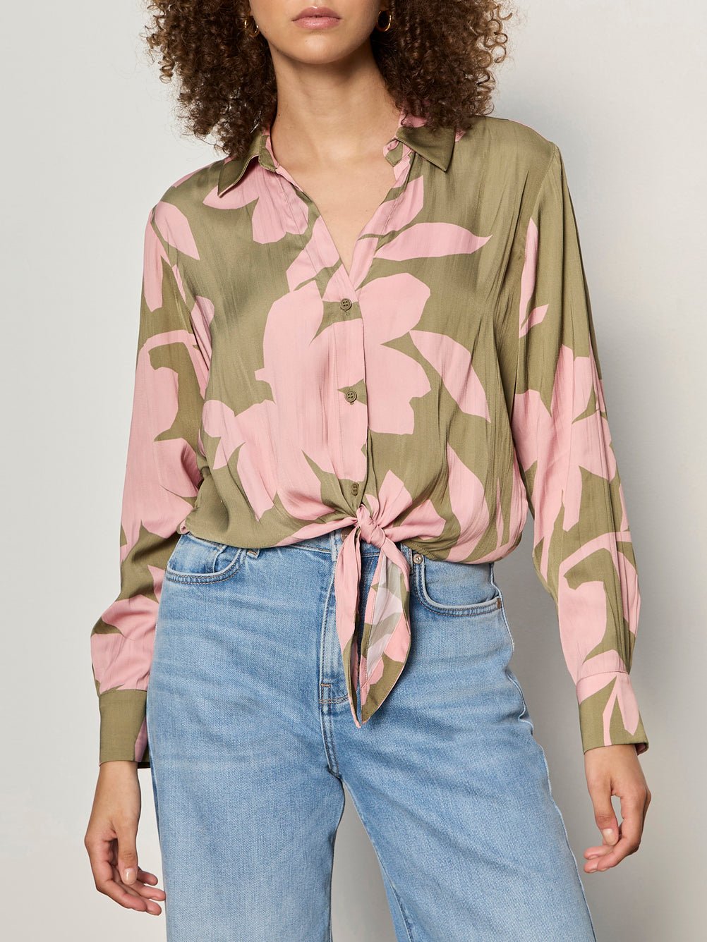 Lover Tie Shirt Pink Silhouette Petite Sizing - Sanctuary Clothing