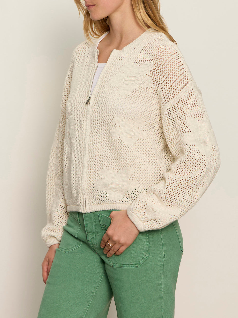 Daily Escape Flower Pop Bomber Collagen Petite Sizing - Sanctuary Clothing