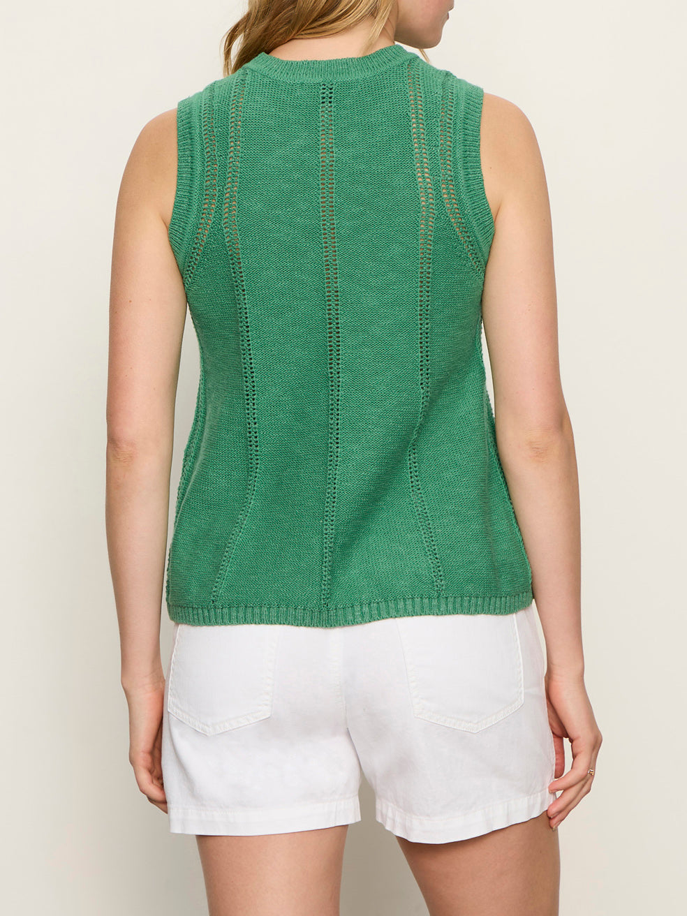 Easy Pointelle Shell Green Juice Petite Sizing - Sanctuary Clothing