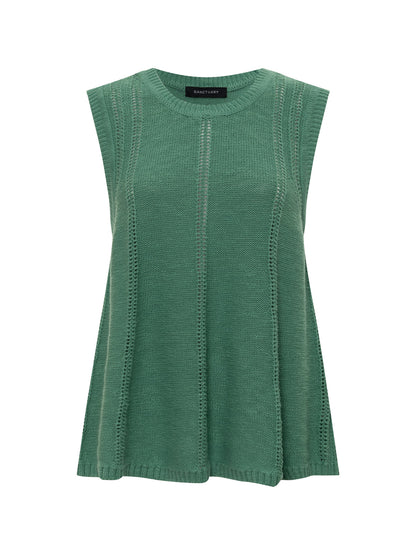 Easy Pointelle Shell Green Juice Petite Sizing - Sanctuary Clothing